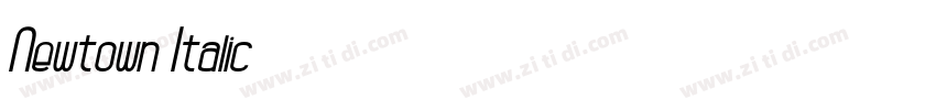 Newtown Italic字体转换